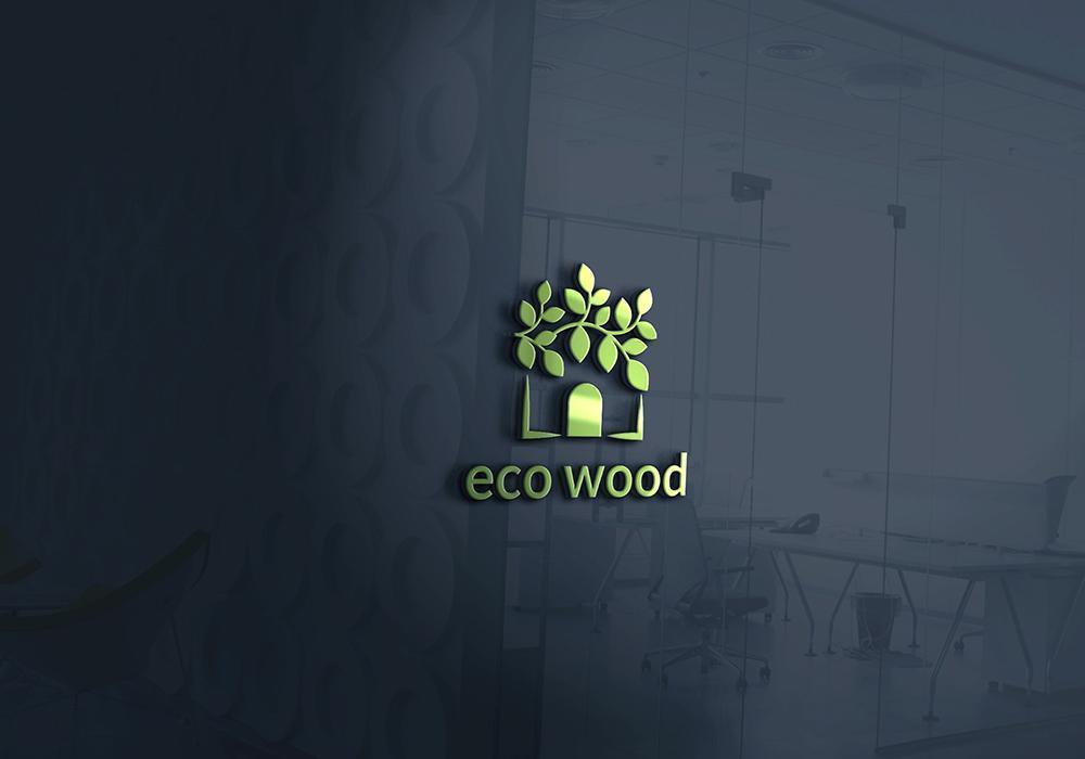 建売住宅「エコウッド（ecowood）」のロゴの仕事