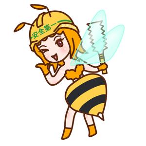 鈴丸 (suzumarushouten)さんのミツバチ（女の子）のキャラクターロゴへの提案