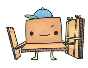 時渡 (amiyake2015)さんのダンボールキングのキャラクターロゴへの提案