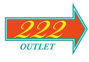 GIRAFFE ()さんのアウトレット商品を販売する店舗「２２２」のロゴへの提案