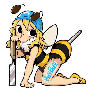 ヒルガミ (hirugam1)さんのミツバチ（女の子）のキャラクターロゴへの提案