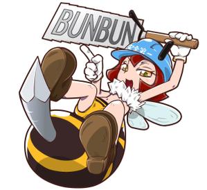 水道橋ですら (desra)さんのミツバチ（女の子）のキャラクターロゴへの提案