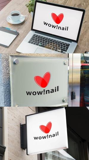 コトブキヤ (kyo-mei)さんのネイルサロン「wow!nail」のロゴへの提案