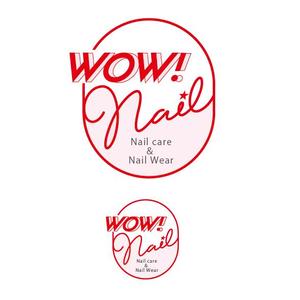 k_press ()さんのネイルサロン「wow!nail」のロゴへの提案