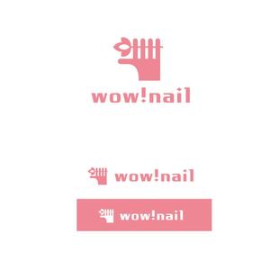  K-digitals (K-digitals)さんのネイルサロン「wow!nail」のロゴへの提案