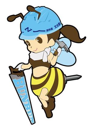せん (sen_800)さんのミツバチ（女の子）のキャラクターロゴへの提案