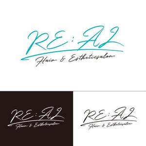 You 314 ()さんの美容室とエステの複合サロン「hair&esthetic salon RE:AL」(リアル)のロゴへの提案