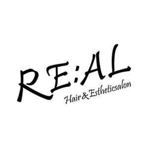 kazubonさんの美容室とエステの複合サロン「hair&esthetic salon RE:AL」(リアル)のロゴへの提案