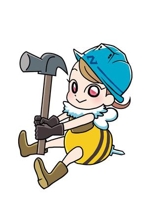 よしだ ()さんのミツバチ（女の子）のキャラクターロゴへの提案