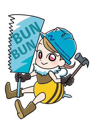 よしだ ()さんのミツバチ（女の子）のキャラクターロゴへの提案