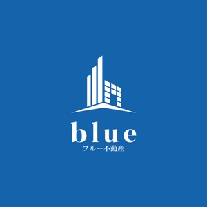 TKデザイン (takekazu1121)さんの不動産の売買・仲介・賃貸  株式会社ブルー不動産のロゴへの提案