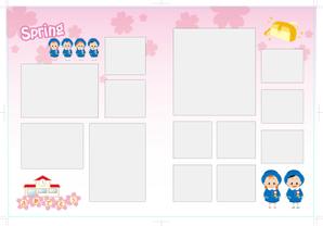 ondodesign (ondo)さんの卒園アルバム等のデザイン枠のテンプレート作成への提案