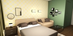 Yu Hiraoka Design (yuhiraoka)さんの宿泊施設の部屋インテリアコーディネートへの提案
