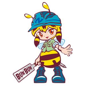 kosei (kosei)さんのミツバチ（女の子）のキャラクターロゴへの提案