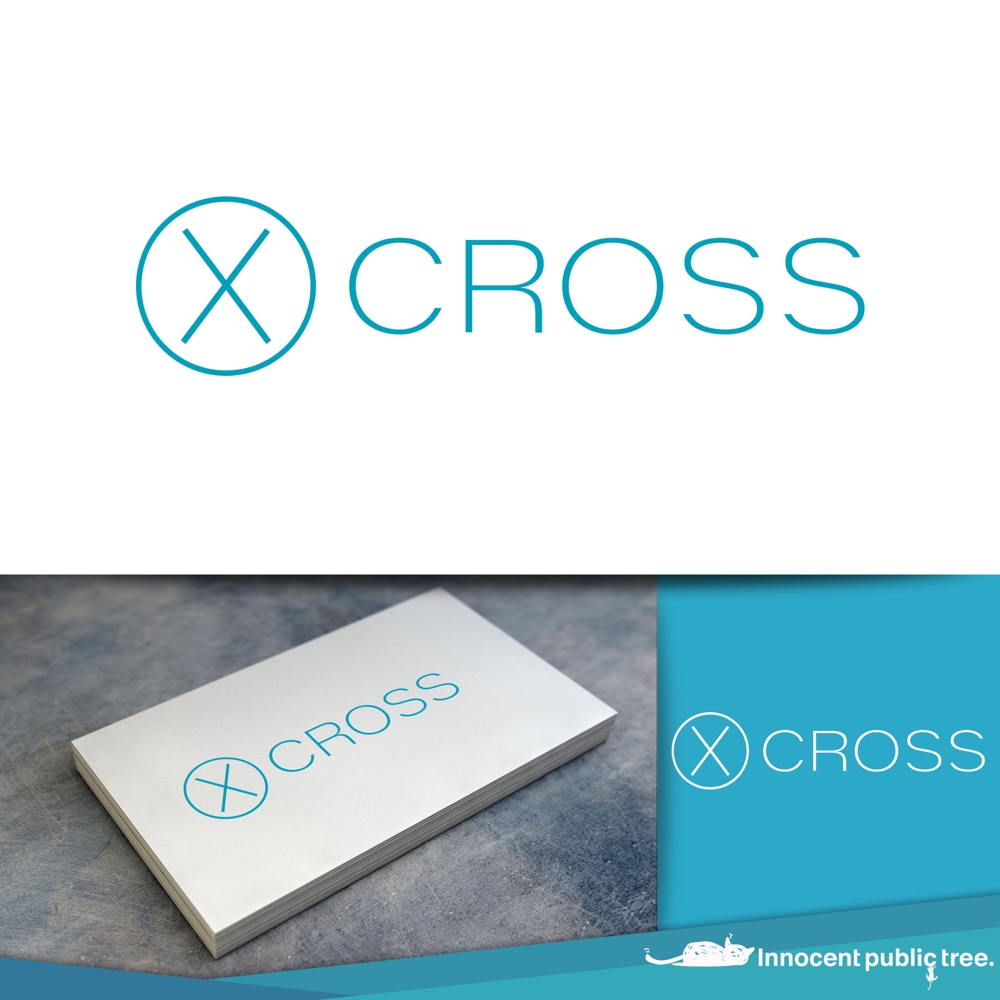 新規設立　web広告運用会社クロス「X株式会社」のロゴ作成
