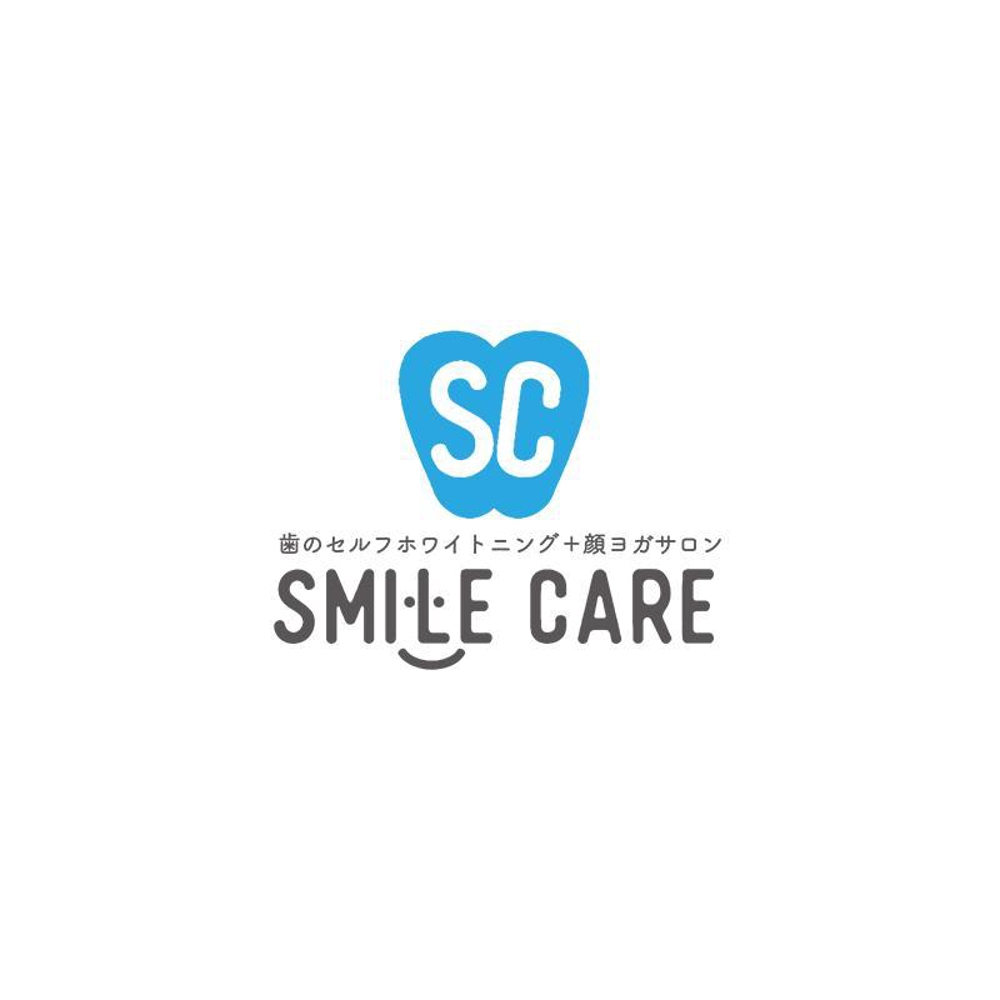 歯のセルフホワイトニングと顔ヨガサロン『スマイルケア 』のロゴマーク制作
