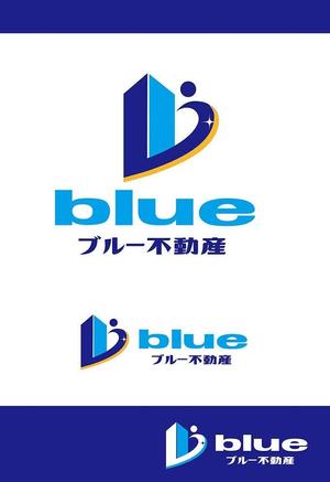 田中　威 (dd51)さんの不動産の売買・仲介・賃貸  株式会社ブルー不動産のロゴへの提案