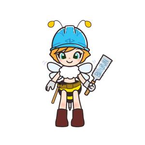 studio-picott (studio-picott)さんのミツバチ（女の子）のキャラクターロゴへの提案