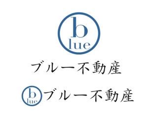 Three Company Co.,Ltd. ()さんの不動産の売買・仲介・賃貸  株式会社ブルー不動産のロゴへの提案