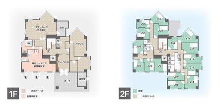 firstmove (firstmove)さんの現在運営中の居住用施設の館内図・フロアマップへの提案