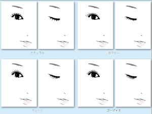 nonkoさんのまつげエクステデザイン表のイラスト作成への提案