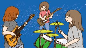 ヨシサコツバサ (283__________)さんのガールズバンドのイラスト１枚（ボカロ曲MV用）への提案