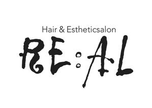 なべちゃん (YoshiakiWatanabe)さんの美容室とエステの複合サロン「hair&esthetic salon RE:AL」(リアル)のロゴへの提案