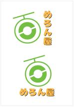 LAN_TWP (pp-9504)さんの米、メロン販売農家「めろん屋」のロゴへの提案