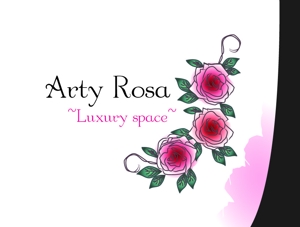 MIZUKI_Design (m2ukimch)さんのカフェ＆バー「Arty Rosa」のロゴへの提案