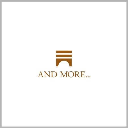 ahiru logo design (ahiru)さんの資産づくり提案業務「AND MORE...」のロゴへの提案