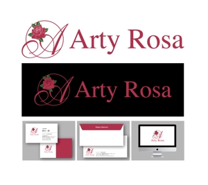 King_J (king_j)さんのカフェ＆バー「Arty Rosa」のロゴへの提案