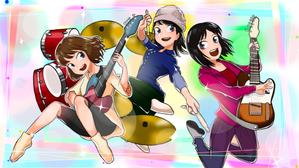 ヒルガミ (hirugam1)さんのガールズバンドのイラスト１枚（ボカロ曲MV用）への提案