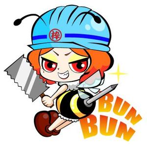mochiduki (mochiduki1287)さんのミツバチ（女の子）のキャラクターロゴへの提案