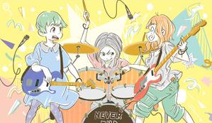 コダイラ (koda1ra)さんのガールズバンドのイラスト１枚（ボカロ曲MV用）への提案