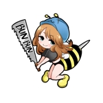 mimorika (samon_91)さんのミツバチ（女の子）のキャラクターロゴへの提案