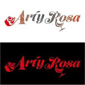 u164 (u164)さんのカフェ＆バー「Arty Rosa」のロゴへの提案
