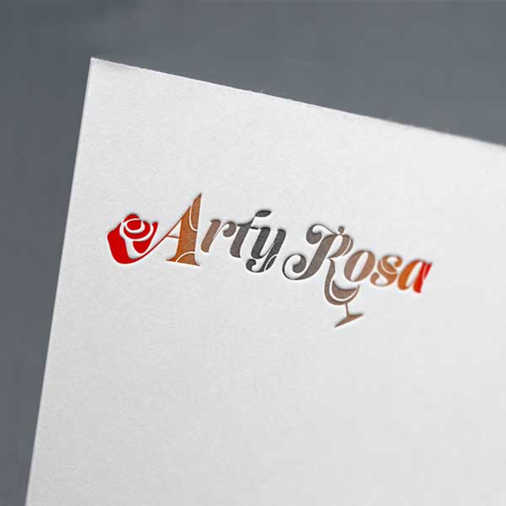カフェ＆バー「Arty Rosa」のロゴ