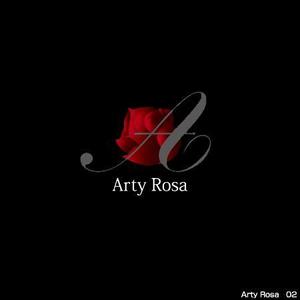 tori_D (toriyabe)さんのカフェ＆バー「Arty Rosa」のロゴへの提案