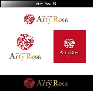 FISHERMAN (FISHERMAN)さんのカフェ＆バー「Arty Rosa」のロゴへの提案