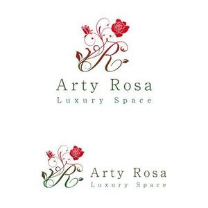 hirosi_uemura (tpg_toumei)さんのカフェ＆バー「Arty Rosa」のロゴへの提案