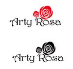 MacMagicianさんのカフェ＆バー「Arty Rosa」のロゴへの提案