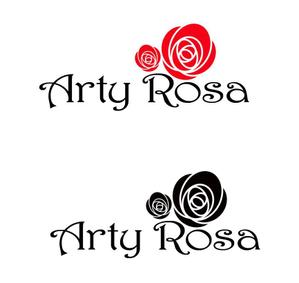 MacMagicianさんのカフェ＆バー「Arty Rosa」のロゴへの提案