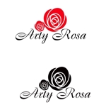 MacMagicianさんのカフェ＆バー「Arty Rosa」のロゴへの提案