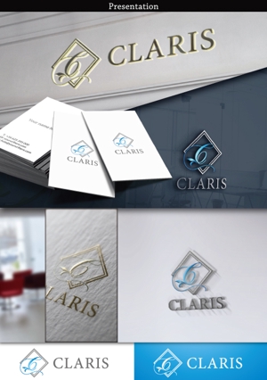 hayate_design ()さんのホテル運営会社　CLARIS　RESORT の名刺や封筒などに印刷するロゴへの提案
