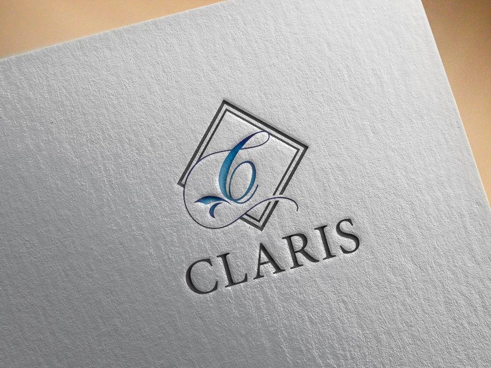 ホテル運営会社　CLARIS　RESORT の名刺や封筒などに印刷するロゴ