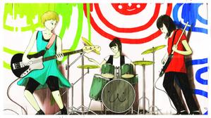 大橋敦美 ()さんのガールズバンドのイラスト１枚（ボカロ曲MV用）への提案