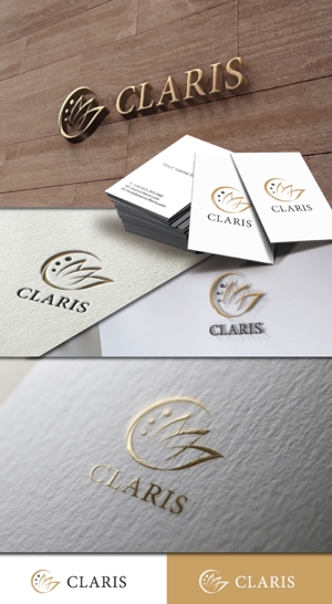 late_design ()さんのホテル運営会社　CLARIS　RESORT の名刺や封筒などに印刷するロゴへの提案