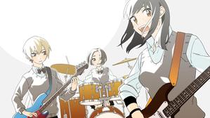 OSM ()さんのガールズバンドのイラスト１枚（ボカロ曲MV用）への提案