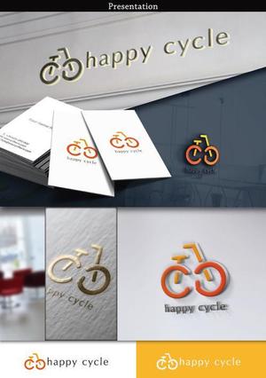 hayate_design ()さんの電動アシスト自転車専門店（販売・レンタル・修理）「happy cycle」(ハッピーサイクル)のロゴへの提案