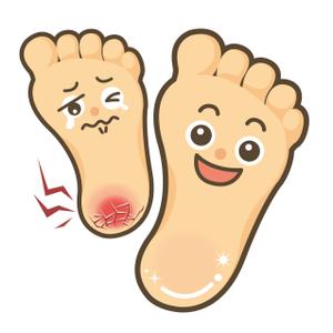 広瀬 美穂 (Miho_T)さんのかかとのつるつる笑顔　形のイラストへの提案
